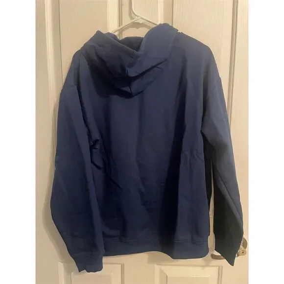 New Rick and Morty Adult Swim Hoodie Blue Medium Unisex Pullover Fleece - Picture 5 of 5